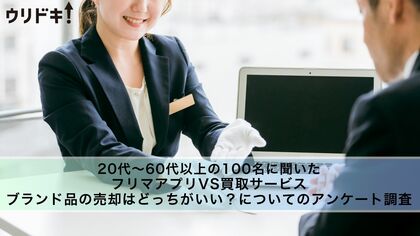 【男女100人に調査】フリマアプリvs買取サービス|ブランド品の売却はどっちがいい?に関するアンケート