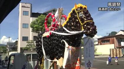 五穀豊穣を願う高森町の夏の風物詩「風鎮祭」　動物や歴史の偉人を日用品で作る「造り物」が町内を練り歩く