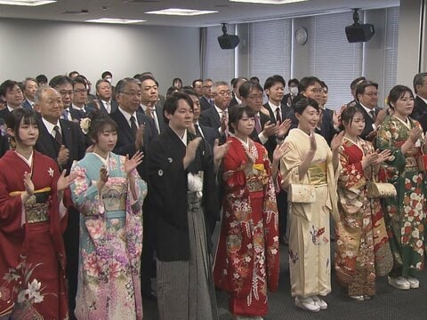 一時1400円以上の値上がり…名古屋証券取引所で大発会 竹田社長「“午尻上がり”の1年となることを願う」