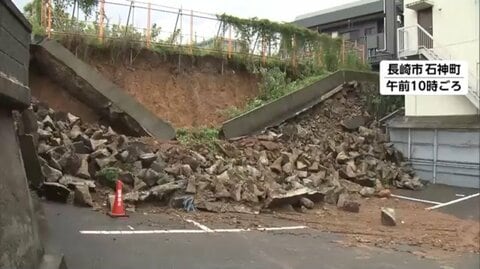 九州北部で記録的な大雨　長崎市では土砂崩れ　地盤の緩みなど土砂災害に警戒続く