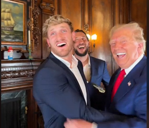 2人の対談動画は400万回以上再生されている(トランプ氏のTikTokより)