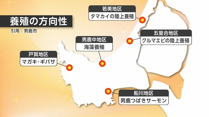 秋田・男鹿市の養殖事業の取り組み状況