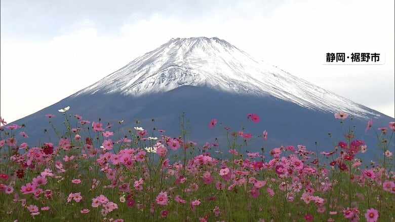 「すごく感激」冬の便り富士山が初冠雪　今シーズン一番の冷え込み観測史上4番目に遅い観測｜FNNプライムオンライン