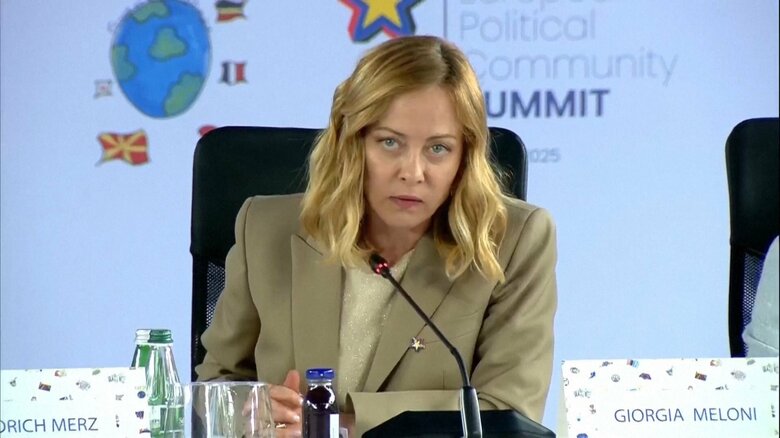「ロシア・ウクライナ停戦交渉のバチカン開催を評価」イタリア・メローニ首相「イタリアは連絡調整の用意がある」米ロ首脳電話会談受け｜FNNプライムオンライン