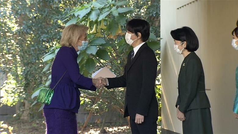 秋篠宮邸にてベルギーのアストリッド王女をおもてなし　2022年12月