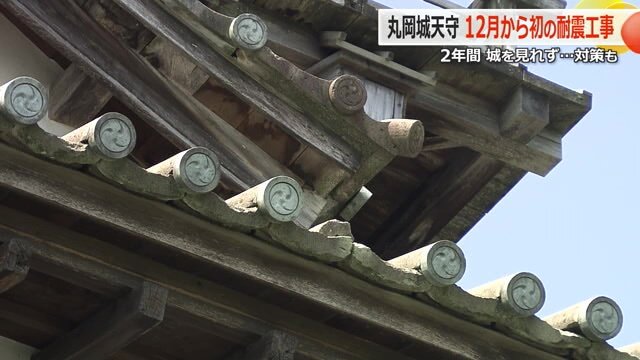 屋根瓦や壁の修理も行われる