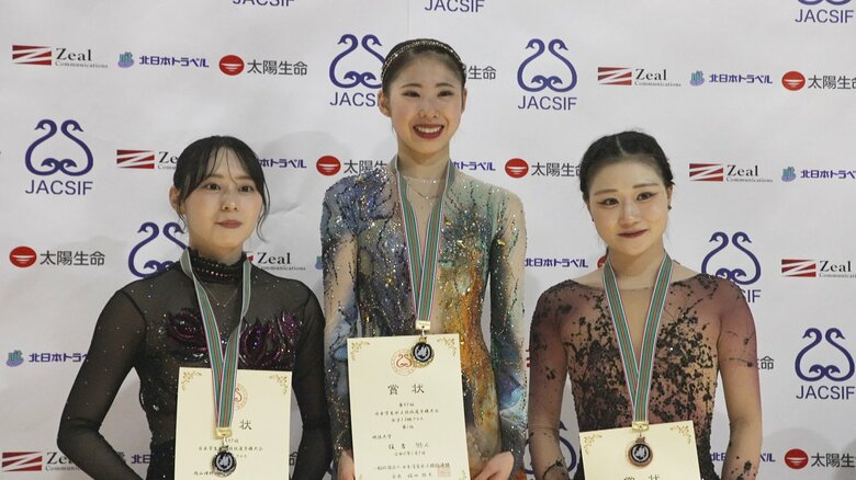 インカレ女子の表彰台