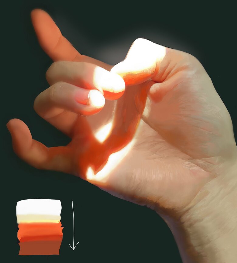 強い光が当たると情報がぶっ飛んで白くなる（提供：ななさん）