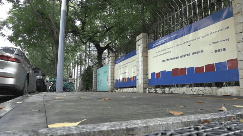 広東省深セン市で男子児童が殺害された現場