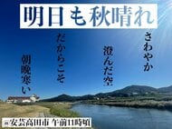 【広島の天気】10/30(木)も快晴&洗濯日和 朝は冬目前のような冷え込みに