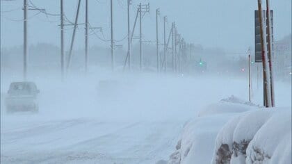 3連休最終日は寒波で大荒れ“ホワイトアウト”にも警戒　あすは暖気の影響で雨の予想…雪崩など注意