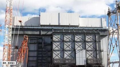 1号機核燃料取出しに向けた大型カバー完成 クレーン不具合で延期も＜福島