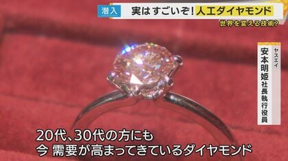 金』高騰の一方…急激な価格下落の『天然ダイヤ』 その背景は 「ダイヤモンドの素」をつくる国内唯一の企業に潜入｜FNNプライムオンライン