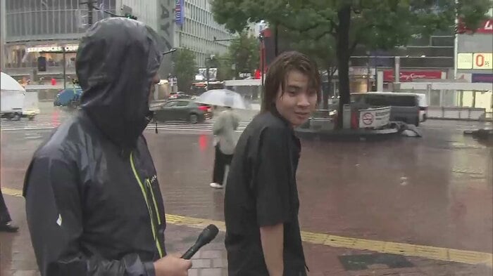 渋谷で“ずぶぬれ”の男性に話を聞いた