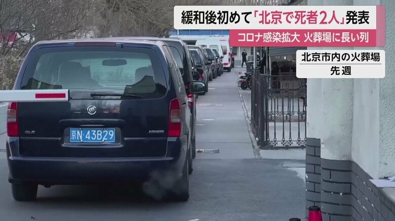 中国で何が？ 火葬場に長い車列　北京･コロナ死亡2人発表も　死者が増大か 実態把握できず｜FNNプライムオンライン