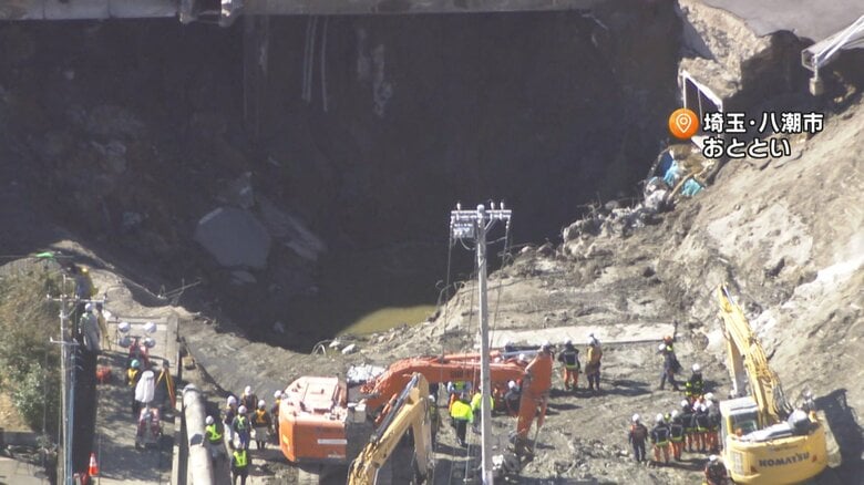 水質の一部で環境基準上回る数値…埼玉・八潮市の陥没現場では汚水を消毒した上で川に放流　因果関係は不明｜FNNプライムオンライン