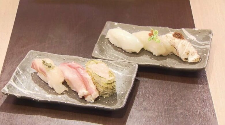 北九州 VS 富山 “すし対決”始まる　全国初「すし会談」受け　回転寿司店に“自慢の三貫”　8月30日まで開催　福岡｜FNNプライムオンライン