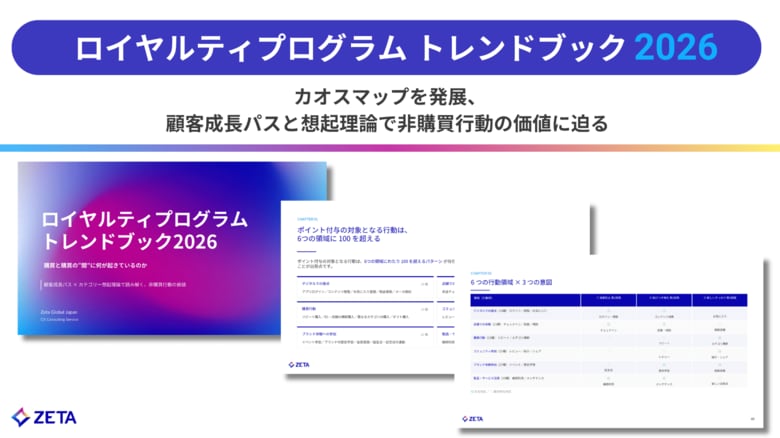 Zeta Global Japan（旧チーターデジタル）、ロイヤルティプログラムの新潮流を読み解く「トレンドブック2026」を公開