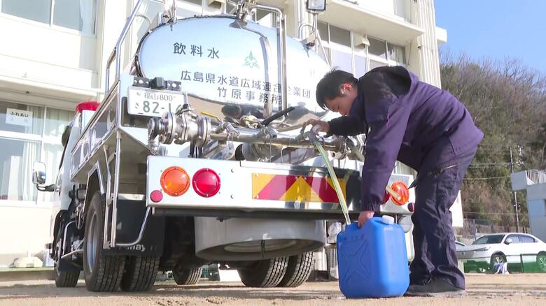 水道管破損　呉市の倉橋・音戸地区で断水続く　小中学校４校が休校　１６日夜から順次解消の見込み｜FNNプライムオンライン