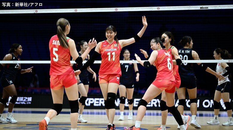 バレー女子日本代表が香港にストレート勝ち　2連勝へあすは韓国戦【バレーボール アジア選手権】｜FNNプライムオンライン