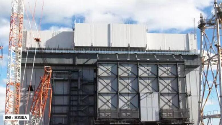 1号機核燃料取出しに向けた大型カバー完成　クレーン不具合で延期も＜福島第一原発＞｜FNNプライムオンライン