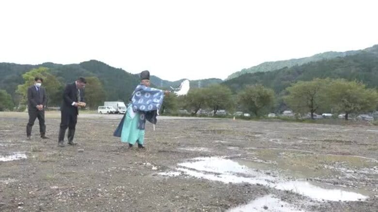 地元の木材を9割以上使用　池田町の新庁舎建設へ安全祈願祭　総事業費26億円、図書館や公民館含む複合施設に　福井｜FNNプライムオンライン