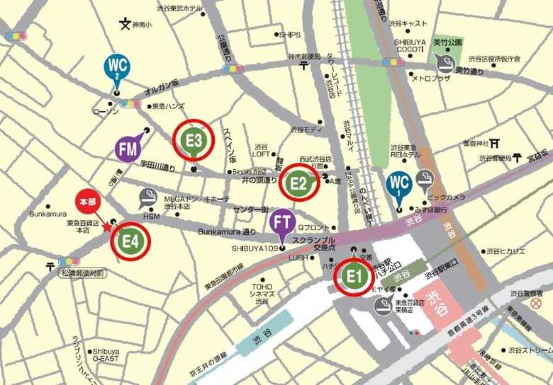 「リユースボックス」は赤丸の場所に設置予定