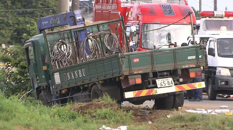 事故が起きた現場(6月28日 千葉・八街市)