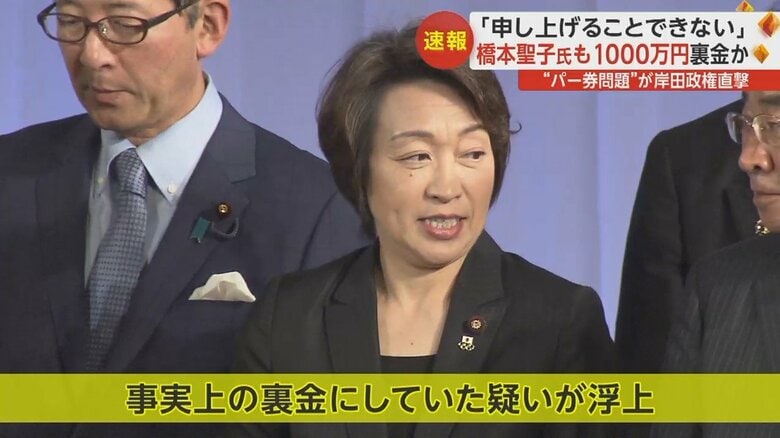 橋本聖子元五輪相も1000万円超のキックバックを収支報告書に不記載か
