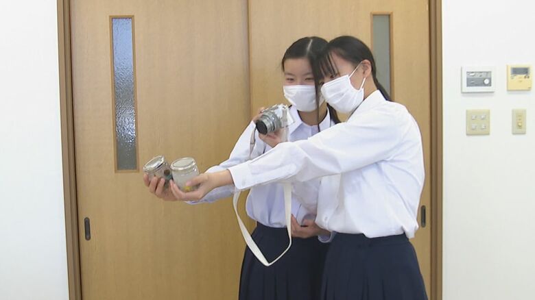 作ったキャンドルを撮影