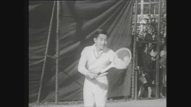軽井沢会のテニスコート（1958年）