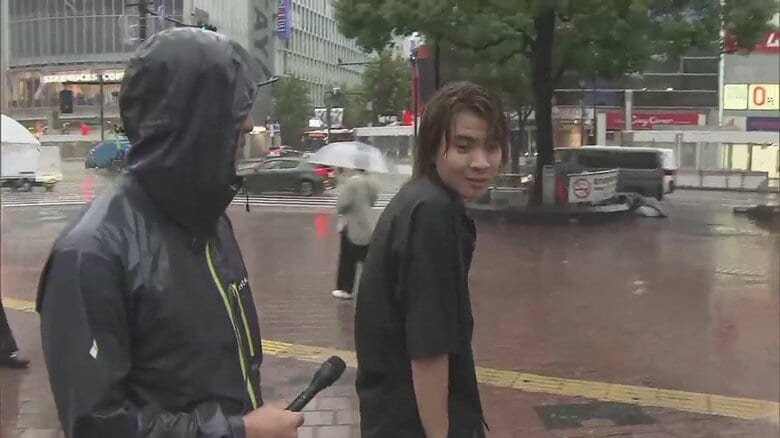 渋谷で“ずぶぬれ”の男性に話を聞いた