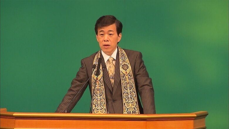 講演する大川隆法氏（2009年7月）