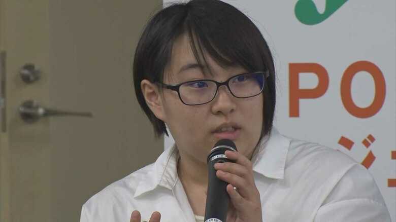 高橋さつきさん(震災当時小学4年生　東松島市 TSUNAGU Teennager Tourguide所属)