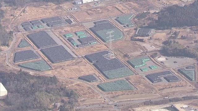 福島県にある中間貯蔵施設　東京ドーム約11個分の除染土を保管