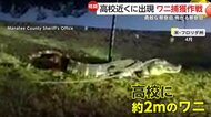 「お茶の子さいさいだ」体長約2mのワニに警察官が馬乗りになりラクダ固め…「噛まれたら」ビビる警察官も　米フロリダ州