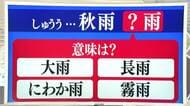 【天気／山形】天気ふりかえり＆秋雨以外の「しゅうう」の意味は？　中村友祐気象予報士の予報(1)