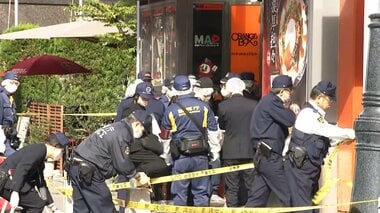 防犯カメラに映る“逃走男”自転車で青山方面へ逃走　計画的犯行か　東京・赤坂女性刺傷事件
