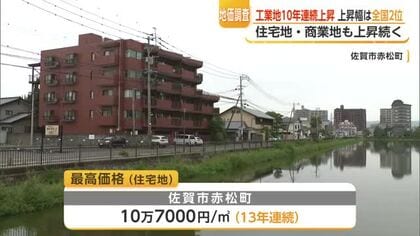 「全国2位」の上昇率！鳥栖市の工業地25％アップ　物流需要で地価上昇【佐賀県】