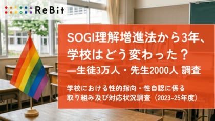【SOGI理解増進法施行後の学校状況調査】小学校教職員96.9%、小学生82.0%が、「LGBTQについて就学前・小学校段階からの学びが必要」と回答。発達段階に応じて学びの必要性が明らかに