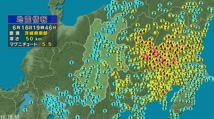 群馬県南部と埼玉県北部で最大震度5弱　長野県内では諏訪市、茅野市、佐久市などで震度3　北陸新幹線は東京駅ー長野駅間の上下線で運転見合わせ　運転再開は午後9時45分頃の見込み