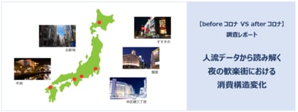 【beforeコロナ vs afterコロナ】日本の主要歓楽街、夜の消費構造調査｜深夜の「二次会需要」縮小の裏で、「若年層の“早い時間”集中」加速