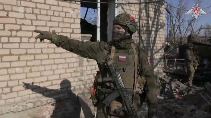激戦地アウディーイウカ平定後 アウディーイウカに入ったロシア兵