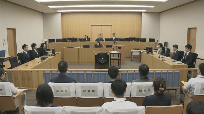 初公判の法廷(福岡地裁 7月11日)
