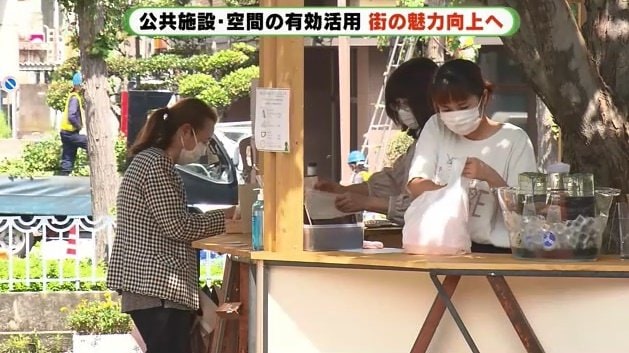 「平日のシエスタ」には日替わりでコーヒーショップや弁当店も登場