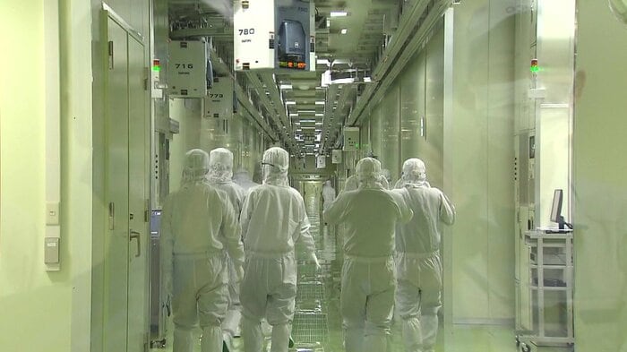 高い品質を保つため工場は厳しく管理されている