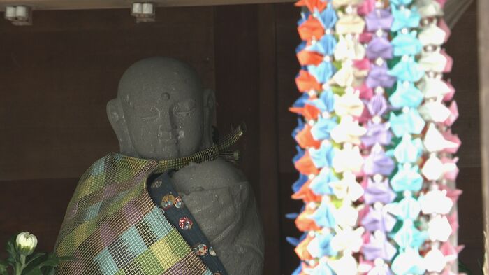 二日市保養所の跡地にある水子地蔵