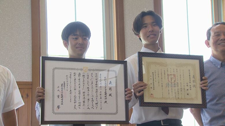 道に迷っていた高齢女性を助けた高校球児2人「野球で培った気遣い生きた」 表彰糧に最後の大会へ 新潟｜FNNプライムオンライン