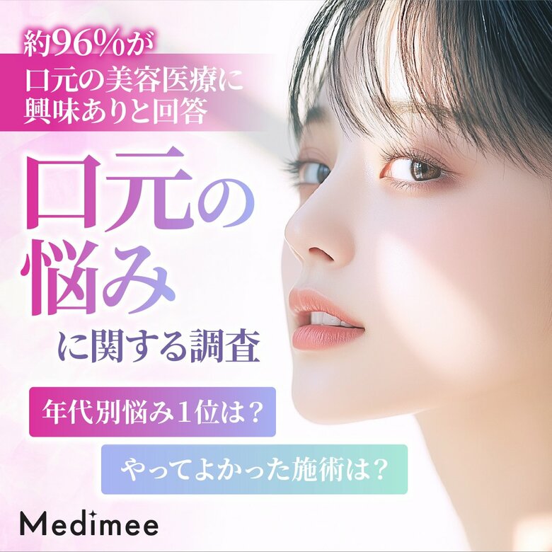 【約96%が口元の美容医療に興味あり】口角や唇の悩みに人気の施術は…？