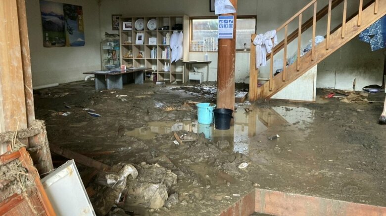 台風15号で油山苑も壊滅的な被害を受けた